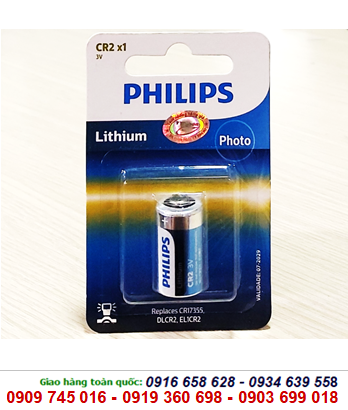 Philips DLCR2; Pin CR2 _Pin CR15H270; Pin 3v lithium Philips DLCR2 chính hãng _Vỉ 1viên